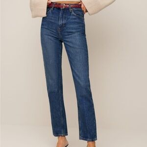 Reformation Liza Ultra High Rise Straight Jeans